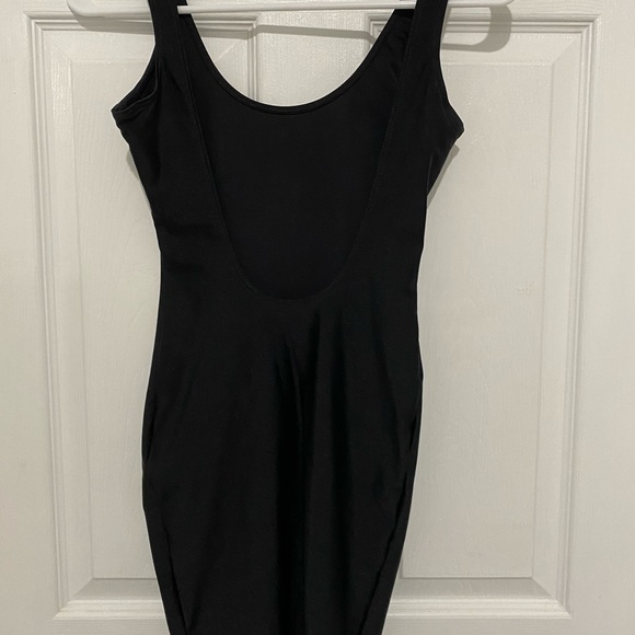 COPY - American Apparel black nylon low back dress - Picture 2 of 3